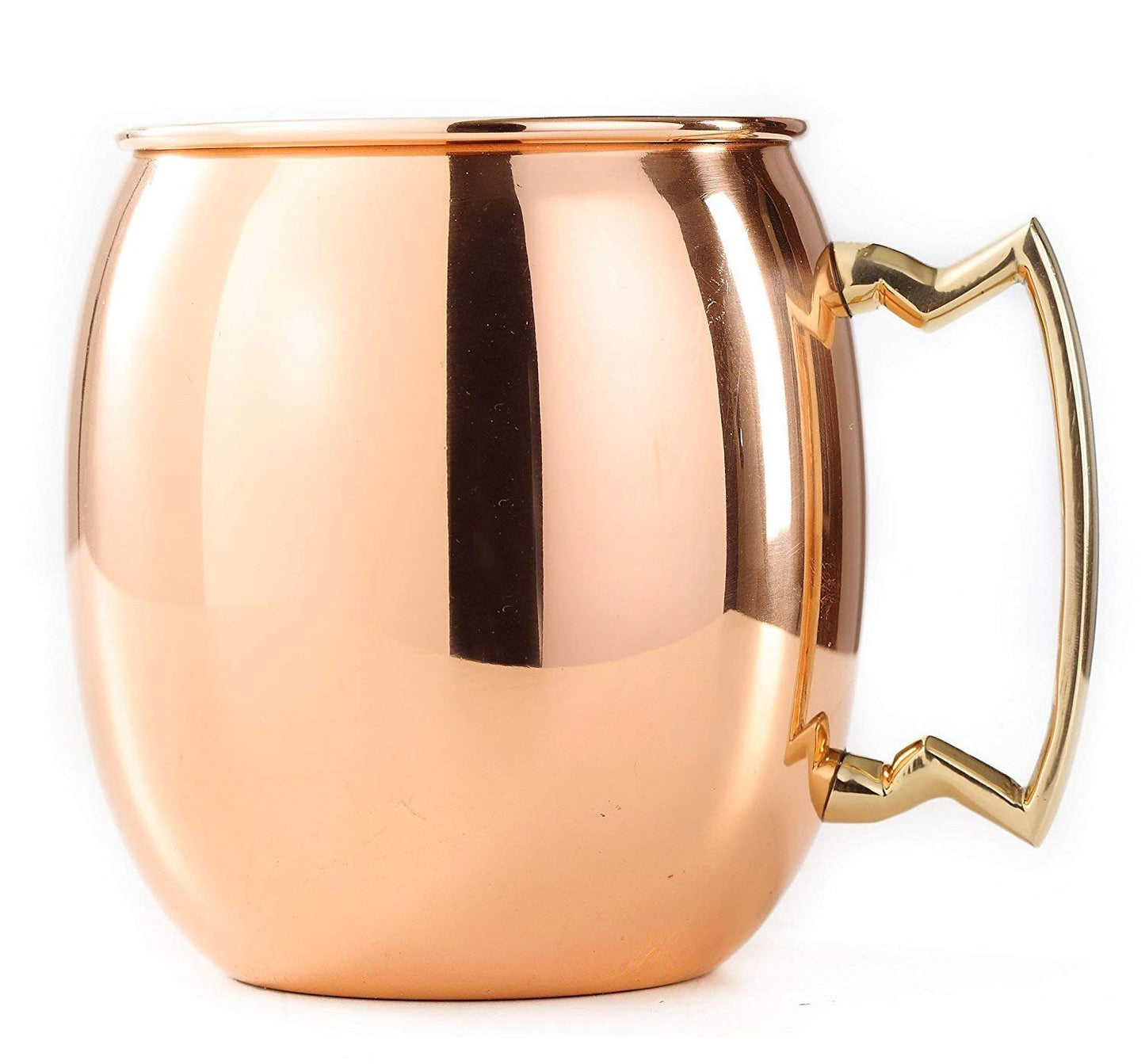 Rudra Exports Copper Moscow Mule Mug Beer Tumbler Bar Accessories 450 ML Pack of 6