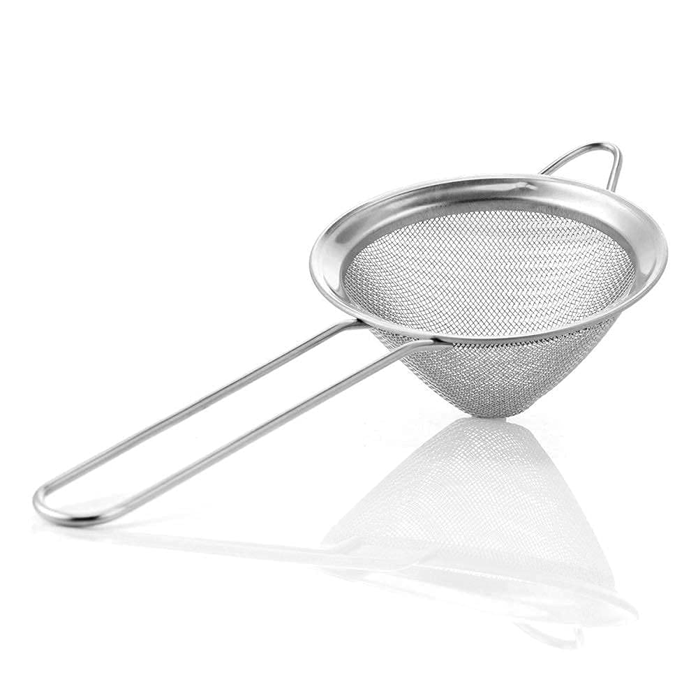 Rudra Exports Stainless Steel Egg Beater and Stainless Steel Fine Mesh Strainer