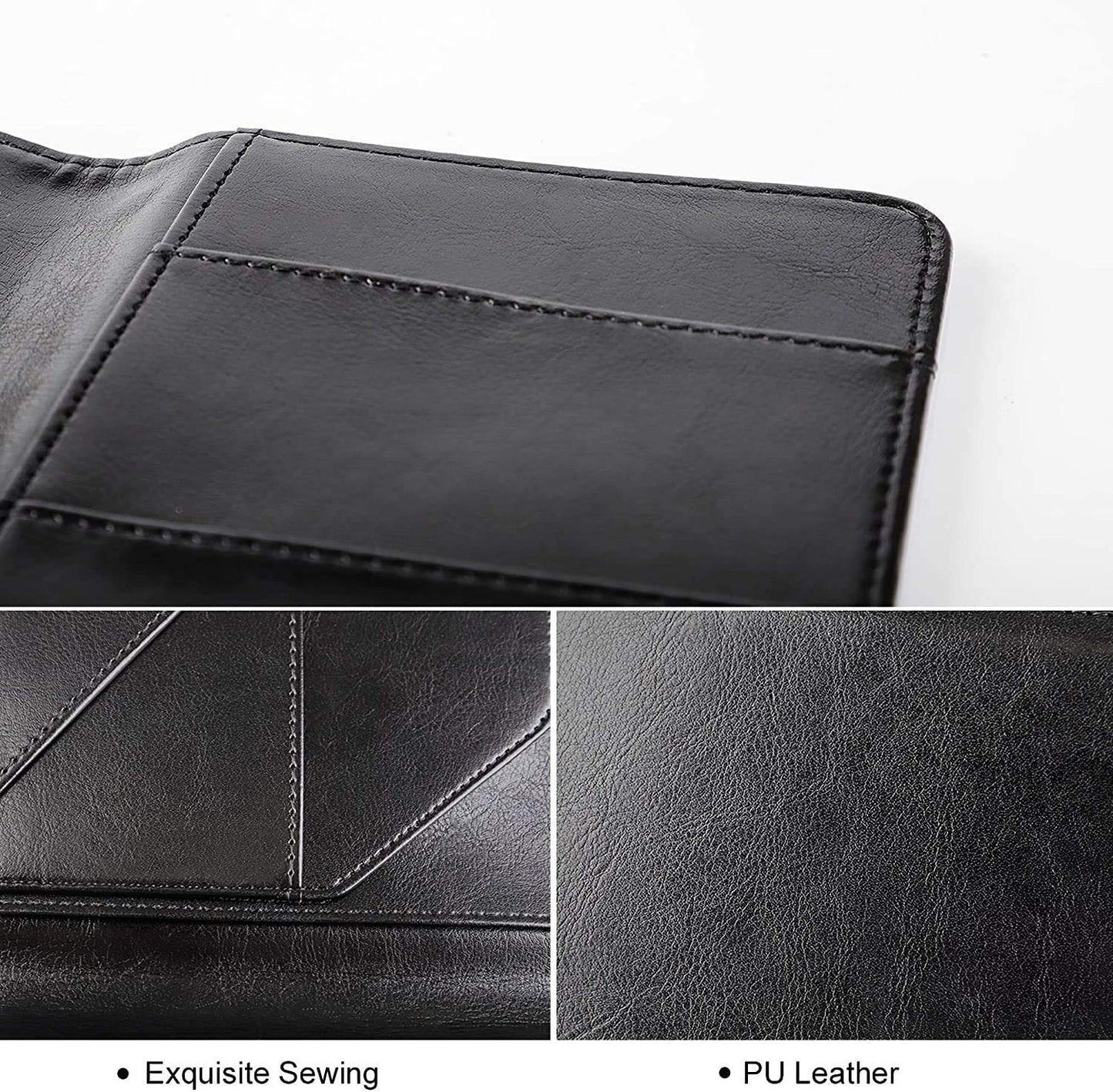 Rudra Exports Bill Folder, Guest Check Presenter, Waitress Pads, Waitress Book Restaurant Waitstaff Organizer, Guest Check Book Holder Money Pocket : Black: 1 Pc.