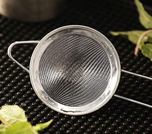 Rudra Exports Cocktail Fine Mesh Strainer Stainless Steel Professional Bar Tool Conical Food Strainers, Tea Strainer, Juice Strainer: 4 Pcs Set