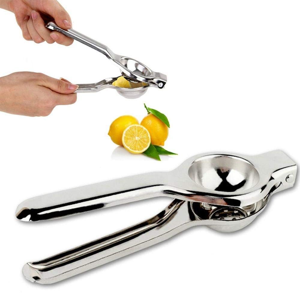 Rudra Exports Pure Stainless Steel Lemon Squeezer Lemon Squeezer for Kitchen Two in One Squeezer (Opener + Squeezer)