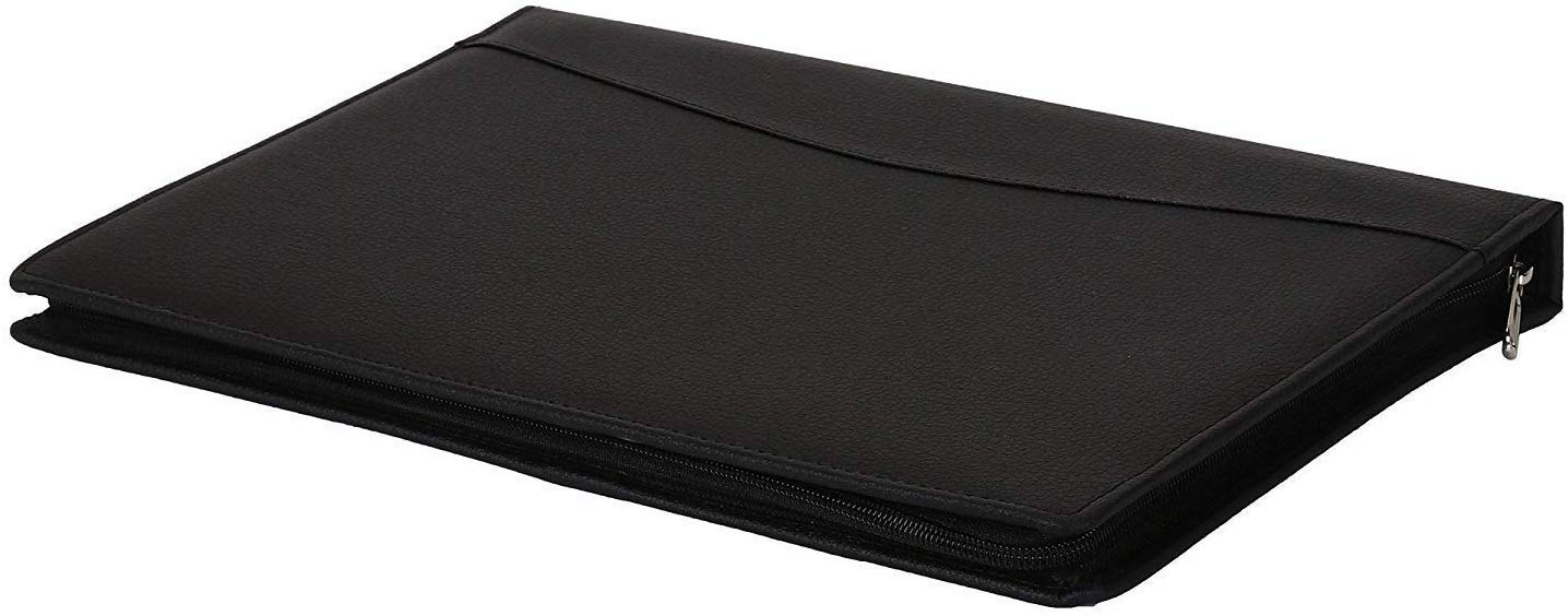 Rudra Exports Leatherette File Folders, Certificates Holder, Office Folder, Interview documents Holder for Men with Free 10 Leaf, Size: FS - Bigger Than A4