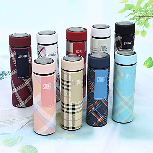 Rudra Exports Double Wall Vacuum Insulated Stainless Steel Flask 480 ml Hot and Cold 12 Hours, Off-White Color (Pure)