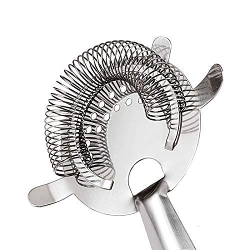 Rudra Exports Heathrow Strainer, Stainless Steel Bar Strainer, Cocktail Strainer, Bartender Tool