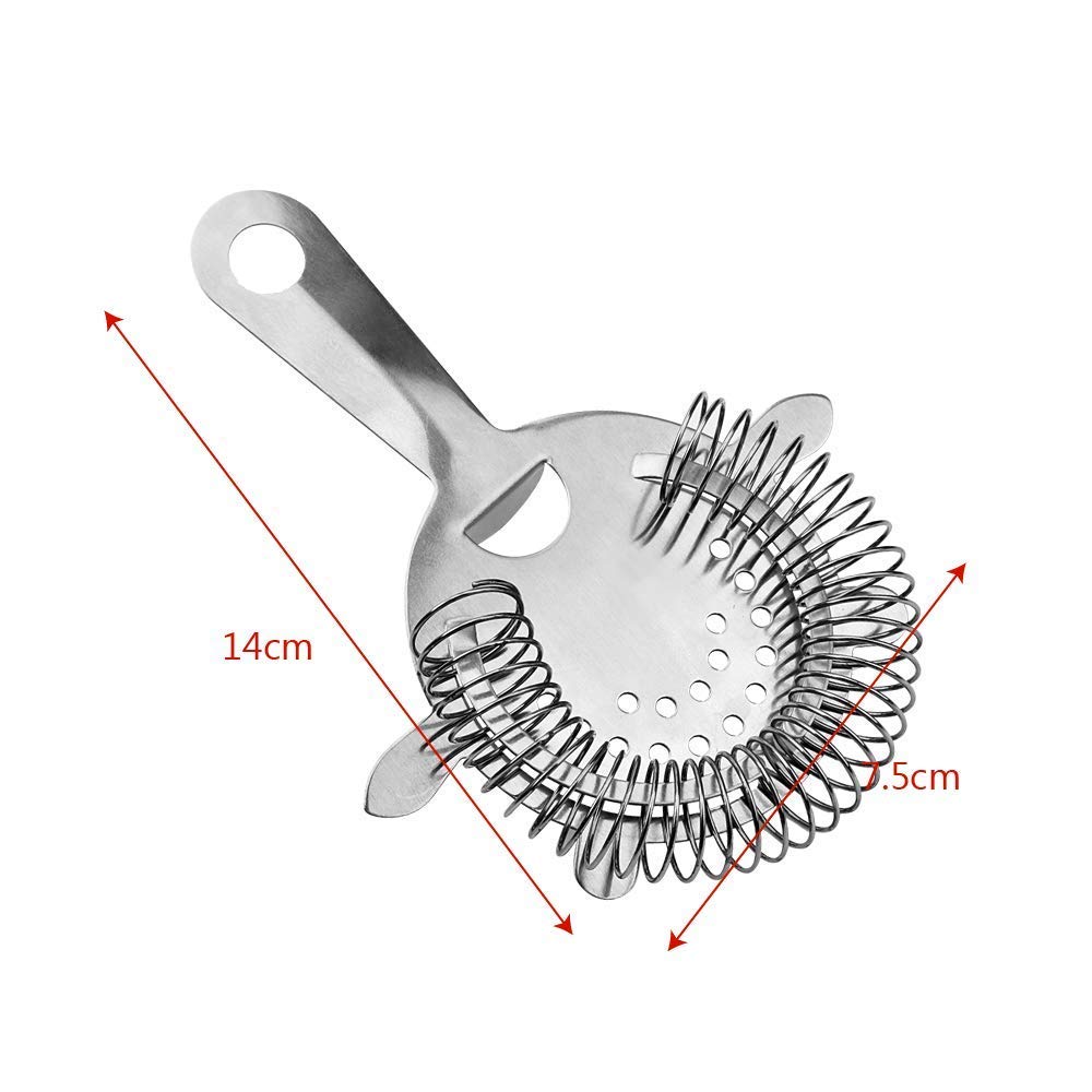 Rudra Exports Heathrow Strainer, Stainless Steel Bar Strainer, Cocktail Strainer, Bartender Tool